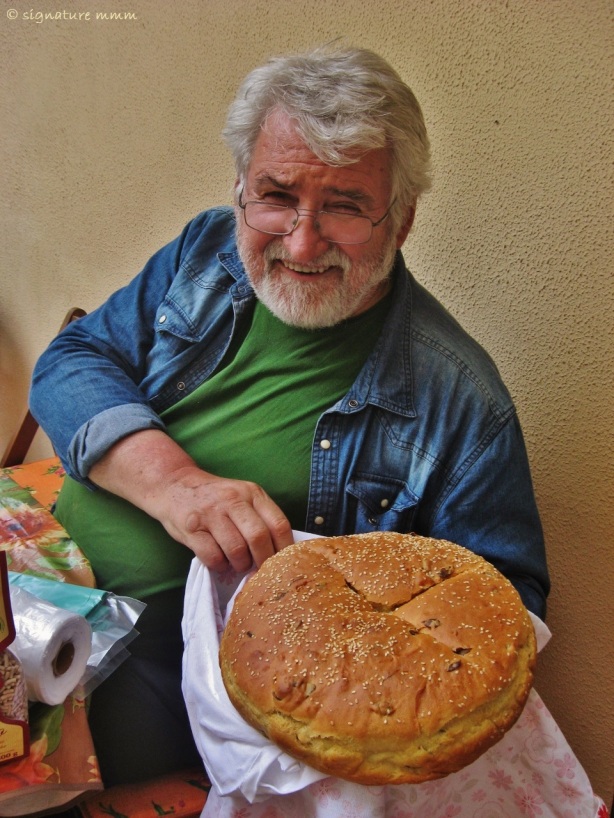 Father and his bread